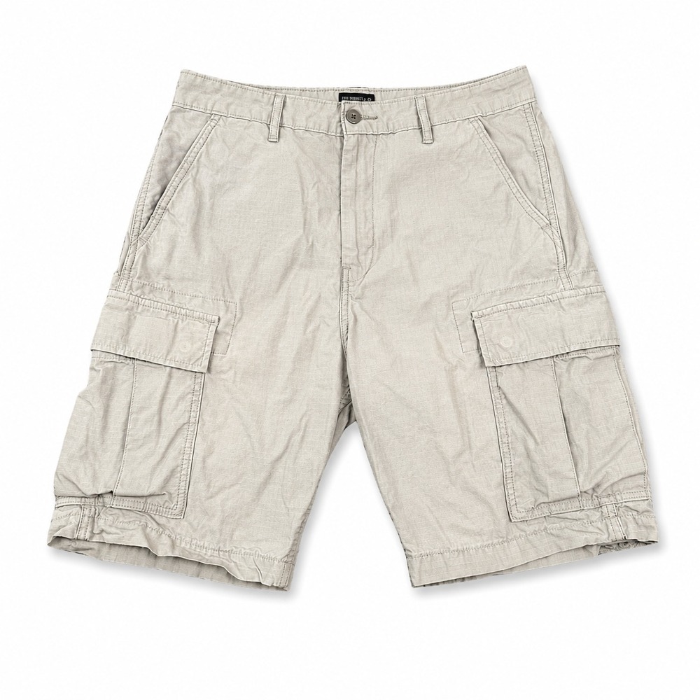 Levi's Carrier Cargo Shorts Mens 31 Gray Ripstop Cotton Utility Hiking WaterLess